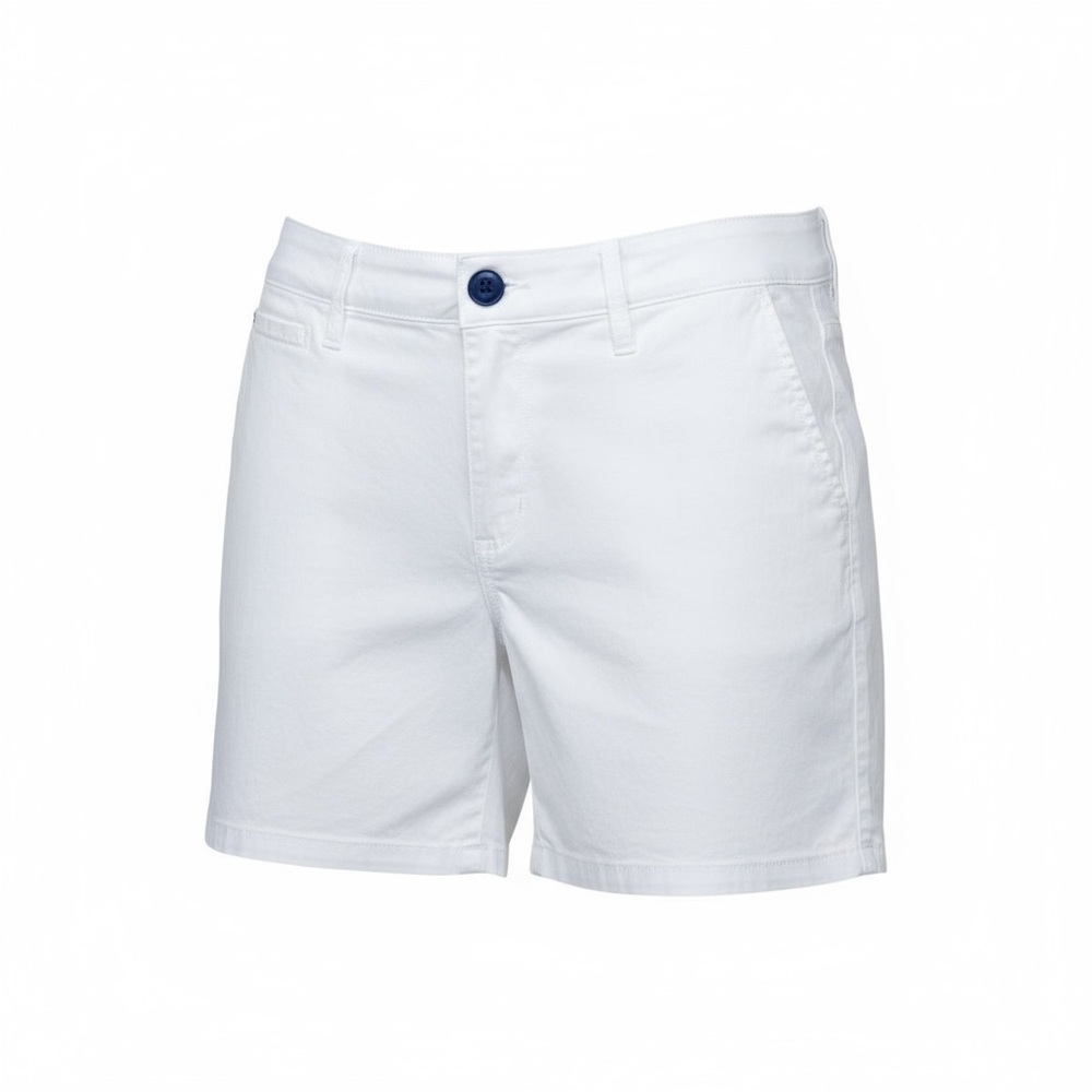 White chino shorts Old Navy pocket size 12 spandex stretch